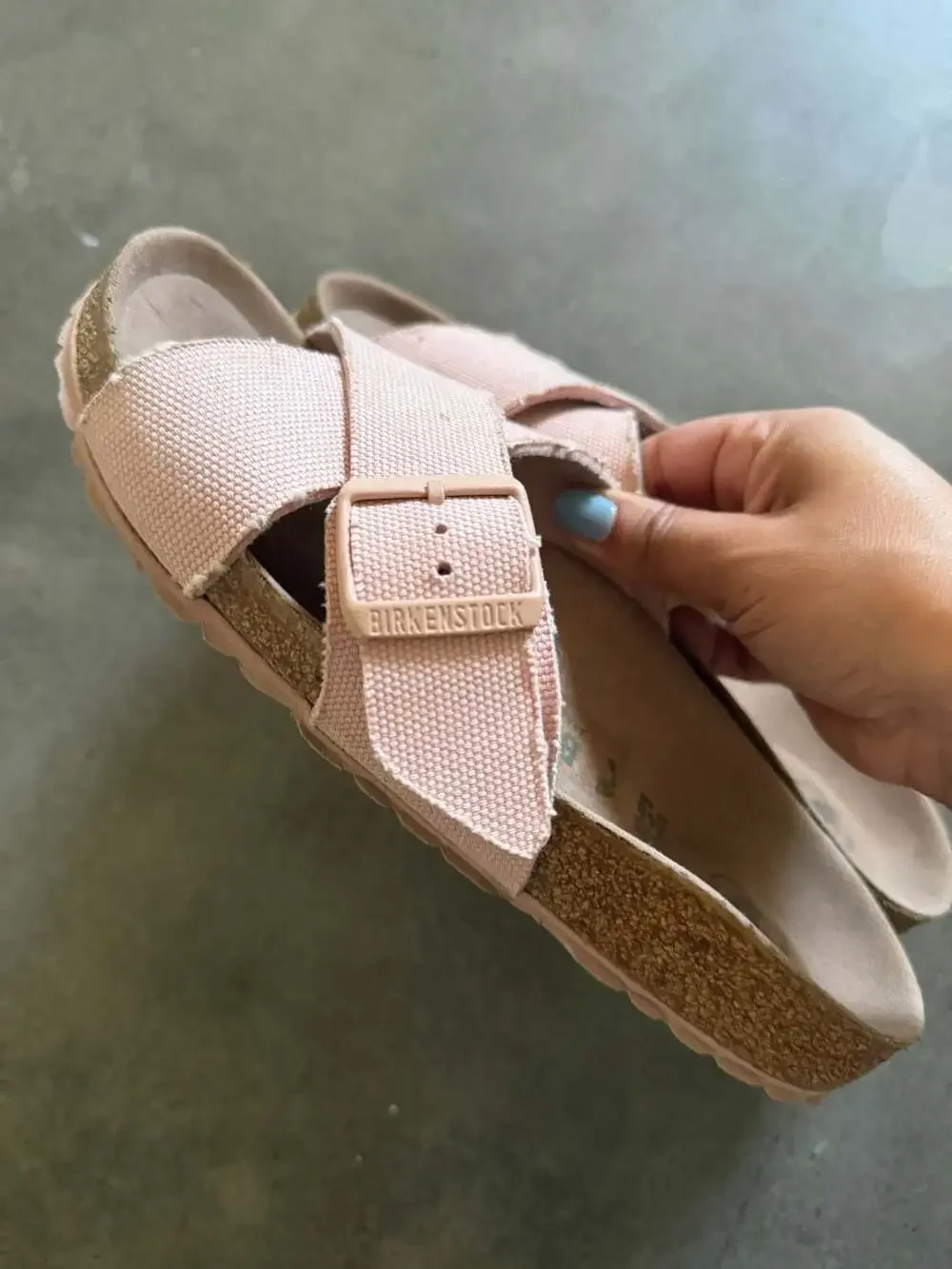 Birkenstock Siena Vegan Textile Sandals in Soft Pink